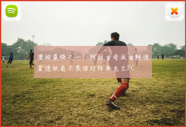 澳超最强之一!阿拉吉奇放话阿德莱德联毫不畏惧对阵奥克兰FC